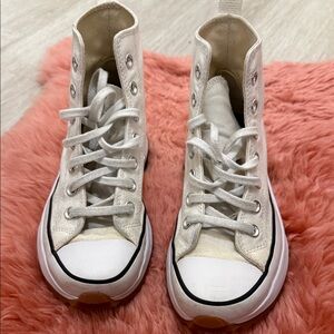 Converse Cream High-Top Sneakers